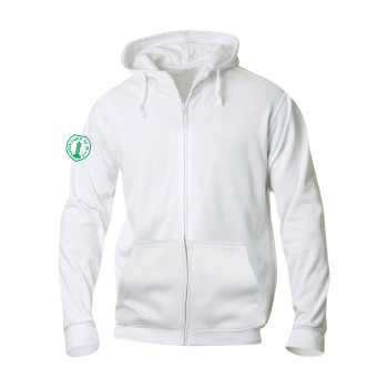 Siebenlehner SV Herren Kapuzenjacke weiß "Herzschlag"